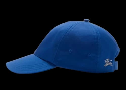 Burberry EKD Logo Embroidered Baseball Cap Blue