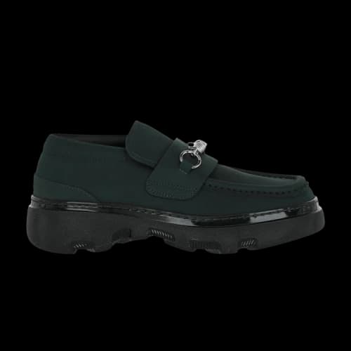 Burberry Creeper Clamp Loafers Green