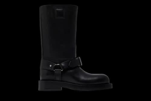 Burberry Leather Saddle Low Boot 'Black' (Women's)