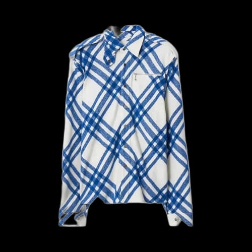 Burberry Check Wool Shirt 'Knight'
