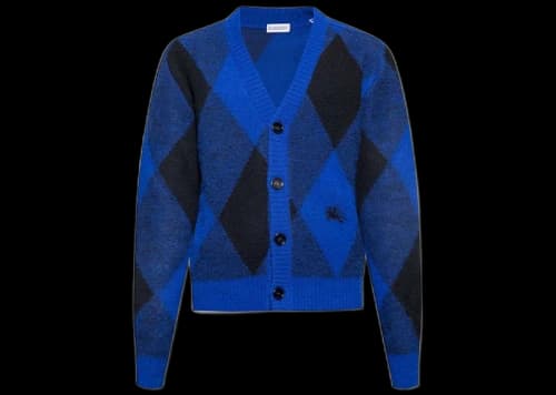 Burberry Argyle Check Cardigan Blue/Black