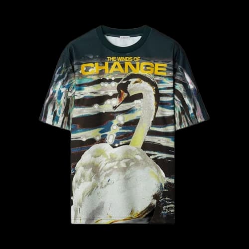 Burberry Swan Short-Sleeve T-Shirt 'Vine'