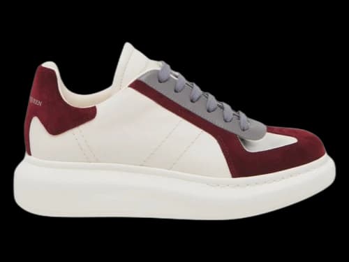 Alexander McQueen Oversized Retro White Burgundy (Women's)