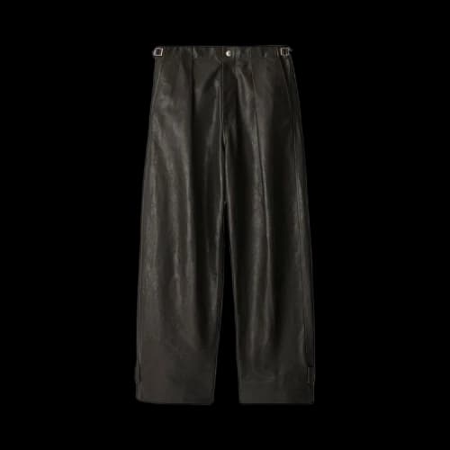 Burberry Leather Pants 'Otter'