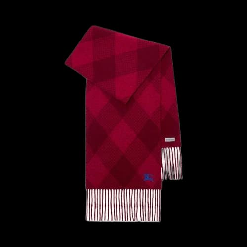 Burberry Argyle Wool Scarf 'Ripple/Pillar'