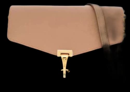 Burberry Macken Small Check Chain Crossbody Beige