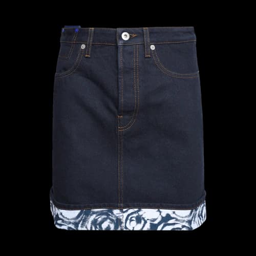 Burberry Heavyweight Denim Mini Skirt 'Indigo Blue'