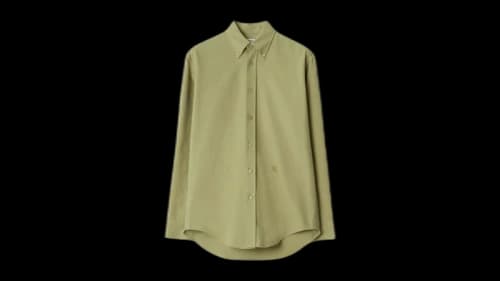 Burberry Cotton Oxford Shirt Hunter