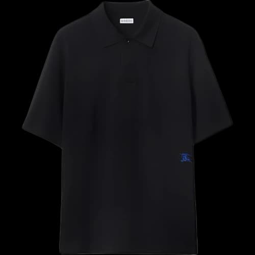 Burberry Cotton Polo Black