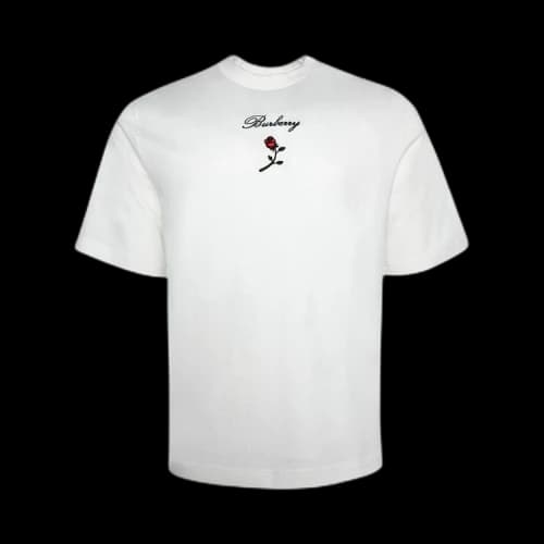 Burberry Logo Embroidered Crewneck T-Shirt 'Rain'