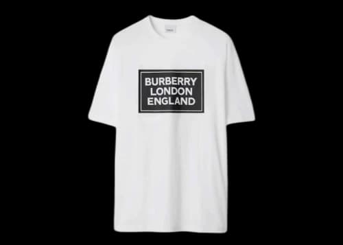 Burberry Ellison Logo Print T-shirt White