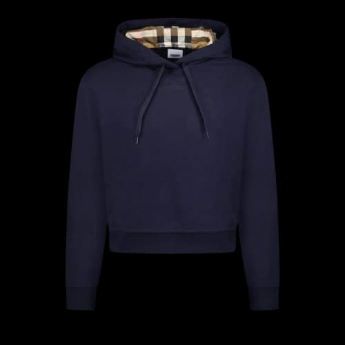 Burberry Talley Check Hoodie 'Navy'