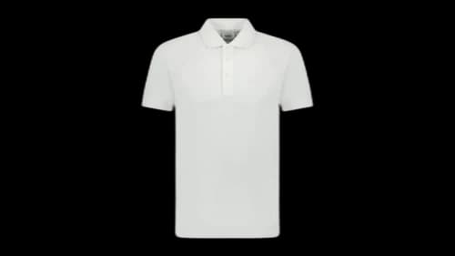 Burberry Hartford Embossed Logo Polo White