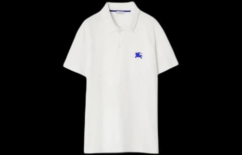 Burberry Embroidered Logo Polo Shirt 80849341 White/Blue