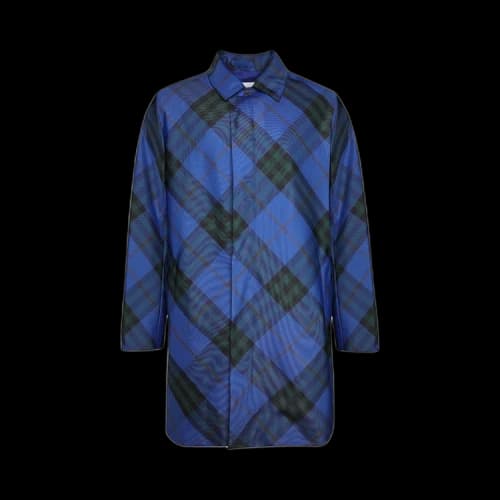 Burberry Mid Length Check Car Coat 'Knight'
