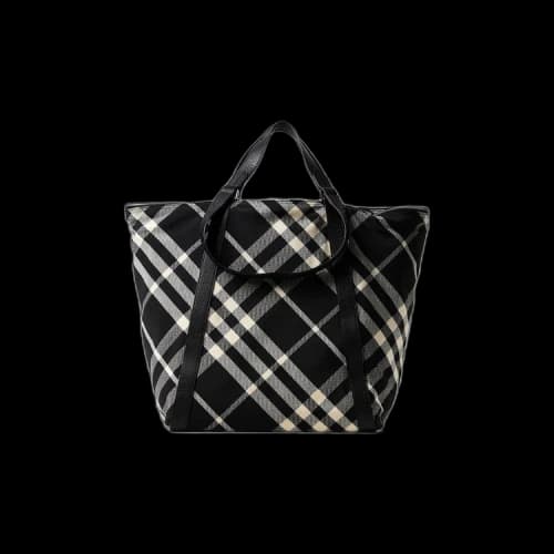 Burberry Canvas Tote Bag 'Black/Calico'