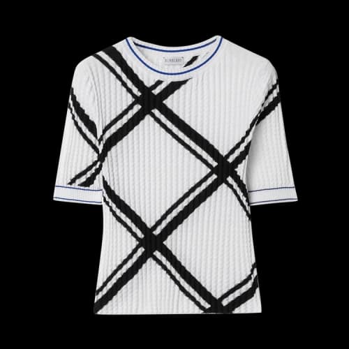 Burberry Check Top 'Black/White'