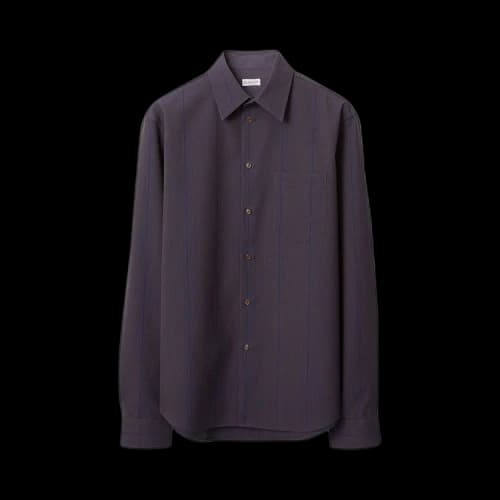 Burberry Striped Wool Shirt 'Barrel'