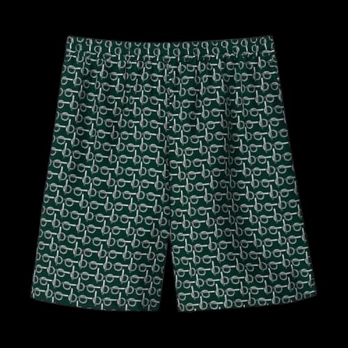 Burberry Silk Shorts 'Silver/Green'