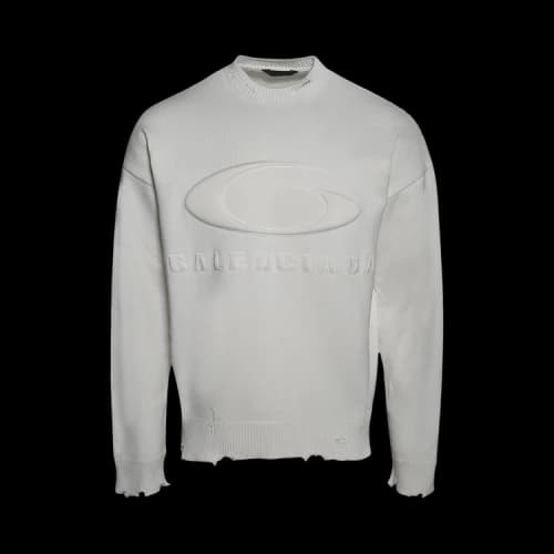 Balenciaga Crewneck Sweater 'Light Heather Grey'