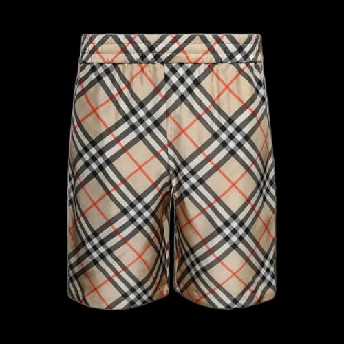 Burberry Vintage Check Silk Shorts 'Sand'