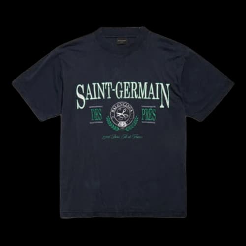Balenciaga Saint Germain T-shirt 'Dark Blue' (Women's)