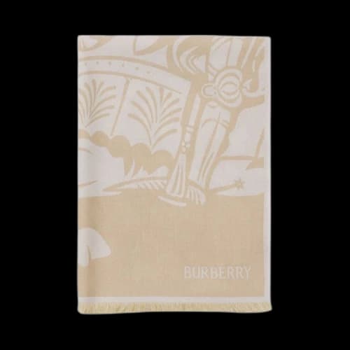 Burberry EKD Wool Blend Scarf Hunter/Calico