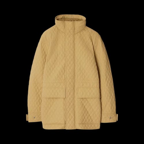 Burberry Quilted Coat 'Flax'