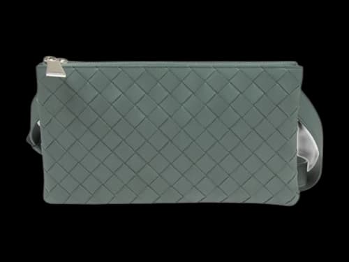 Bottega Veneta Leather Envelope Bag Green