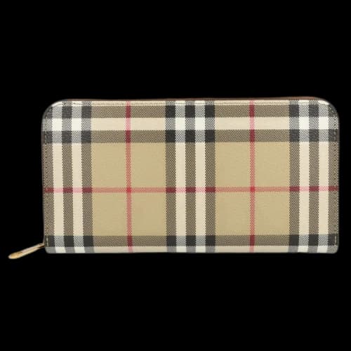Burberry Check Zip Wallet Archive Beige