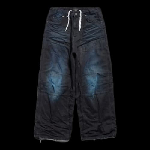 Balenciaga Double Knee Pants 'Dark Blue'