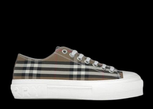 Burberry Low Top House Check Sneaker Taupe Brown (Women's)