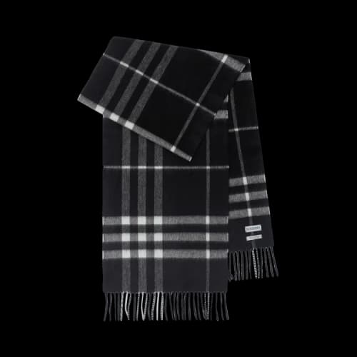 Burberry Women's Mu Giant Chk Scarf Black/Calico