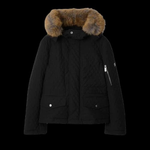 Burberry Short Quilted Nylon Jacket 'Black'