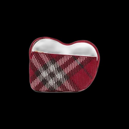 Burberry Check Mini Knitted Bag 'Scarlet'