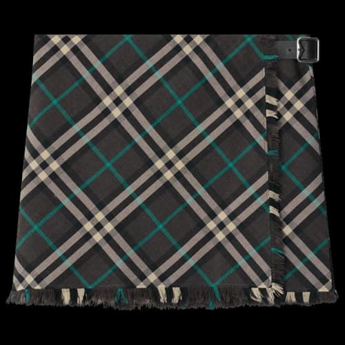 Burberry Check Wool Blend Mini Kilt 'Snug'