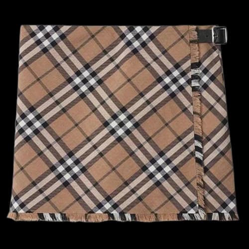 Burberry Checked Pleated Mini Skirt 'Linden'
