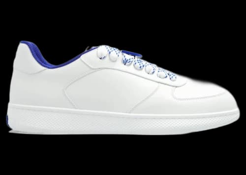 Burberry Terrace Leather Sneakers White Blue
