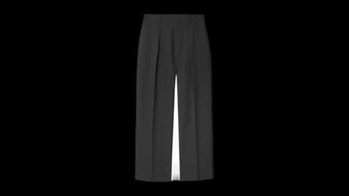 Burberry Wool Tailored Pants Grey