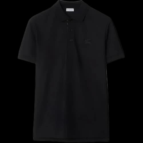 Burberry Cotton Polo Shirt Black