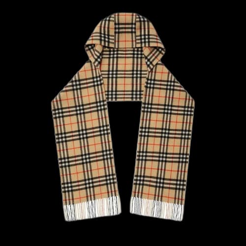 Burberry Hooded Cashmere Scarf 'Sand'