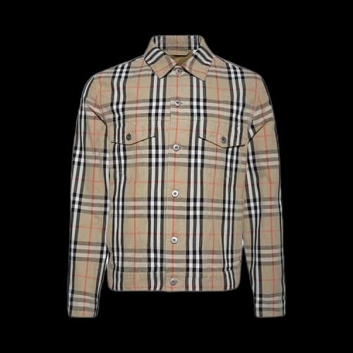 Burberry Embroidered Canvas Jacket 'Sand'