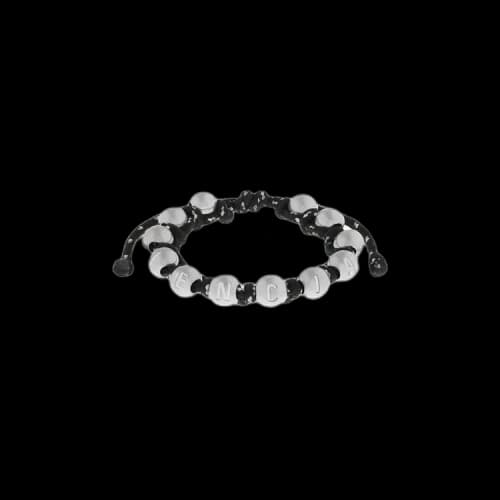 Balenciaga Malibu Ball Bracelet 'Silver/Black'