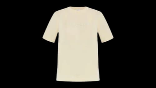 Burberry Paisley Print Logo T-shirt Candle Beige