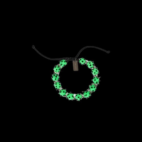 Balenciaga Spike Detailed Bracelet 'Green/Black/Silver'