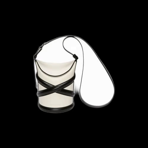 Alexander McQueen The Curve Shoulder Bag 'Ivory/Black'