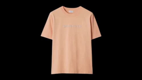 Burberry Paisley Logo Print T-shirt Bloom Pink