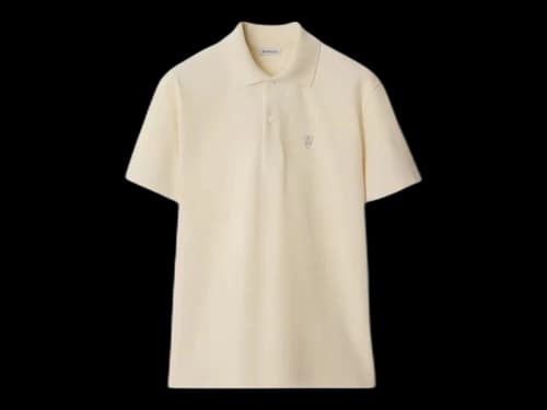 Burberry Logo Embroidered Regular Fit Polo Shirt 80998831 Tundra