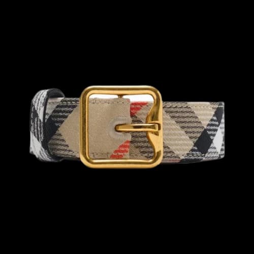 Burberry B Buckle 30mm Belt 'Sand Ip Check'