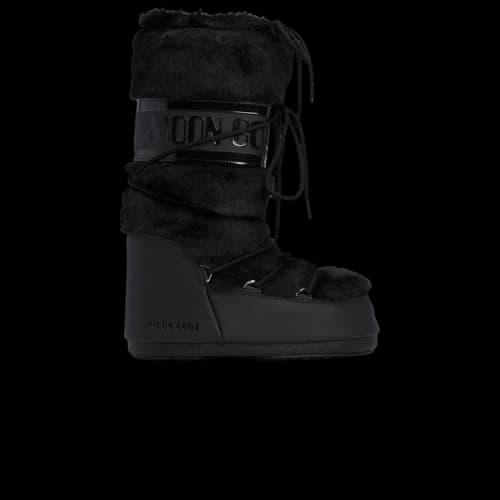 Moon Boot Icon Faux-Fur Boot Black